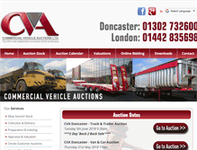 Tablet Screenshot of cva-auctions.co.uk